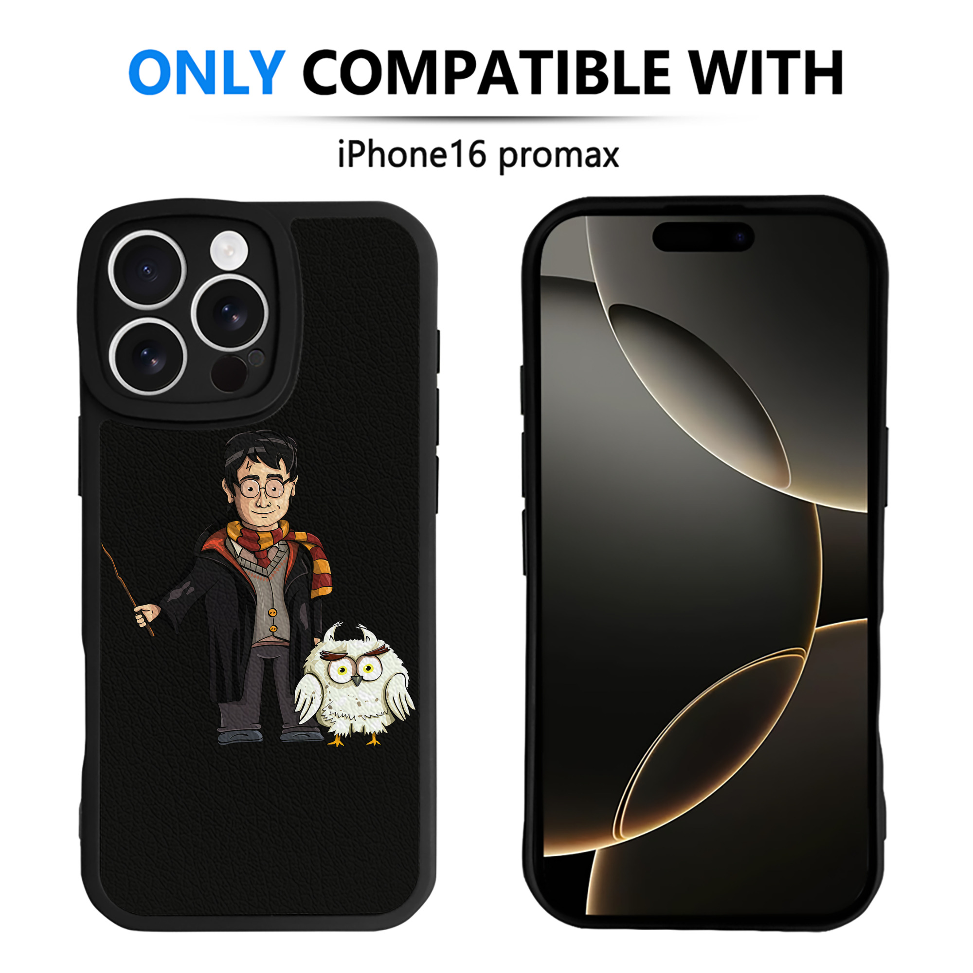 （画像用） Harry Potter ハリー・ポッターシリーズ 【iPhone 16シリーズ対応】シリコンスマホケース（レザー調） 材質：シリコン